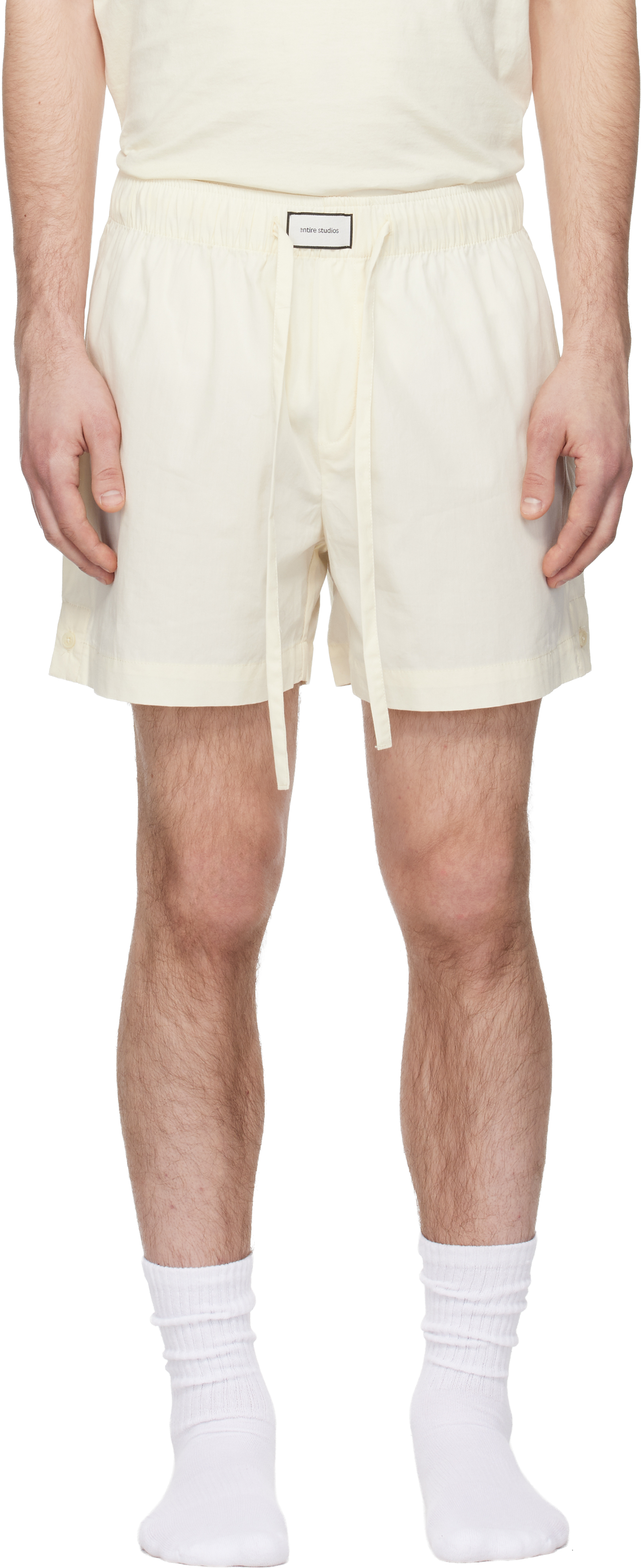 Off-White Pajama Shorts