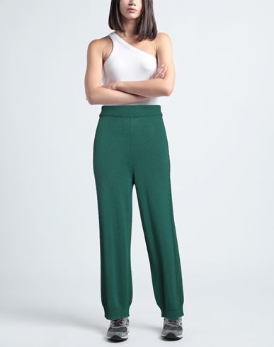 Woman Pants Green Size 6 Merino Wool, Viscose, Polyamide, Cashmere