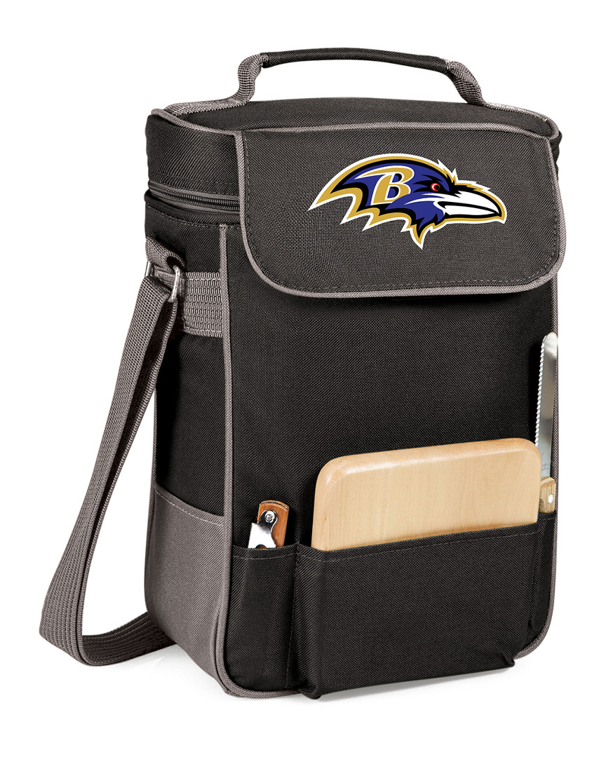 Dnu Discontinued Dnu/Inactive Duet Wine Tote With Baltimore Ravens Digital Print