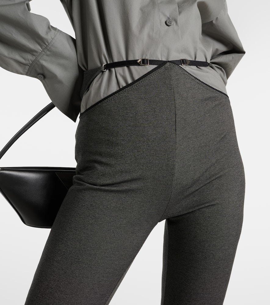 Jersey flared pants