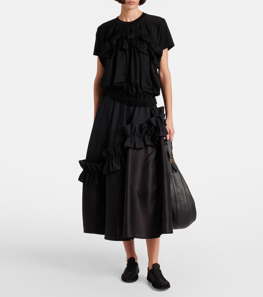 Ruffled cotton top