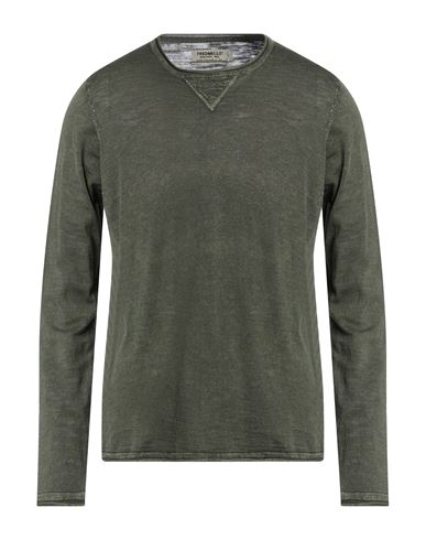 Man Sweater Military green Size XL Cotton