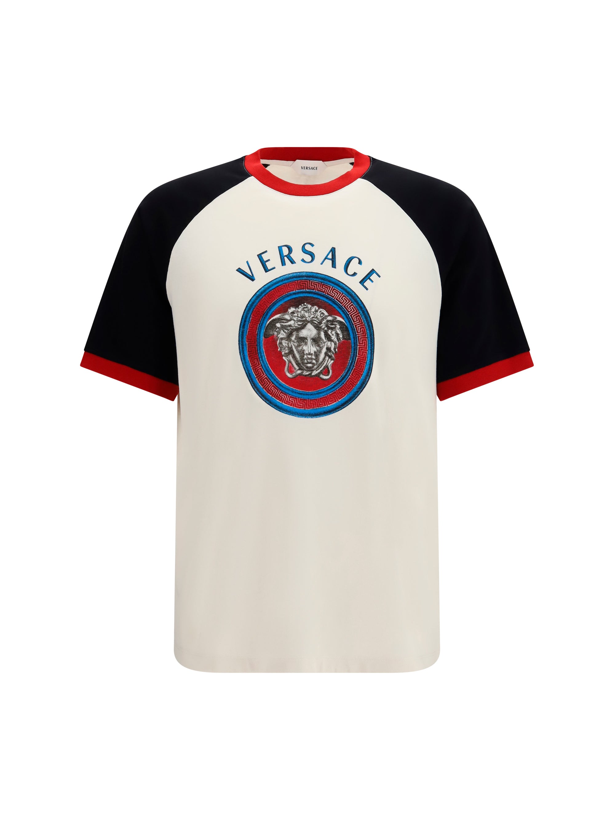 Medusa Logo Raglan T-Shirt — White