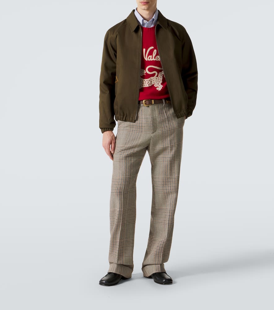 VGold cotton gabardine blouson jacket