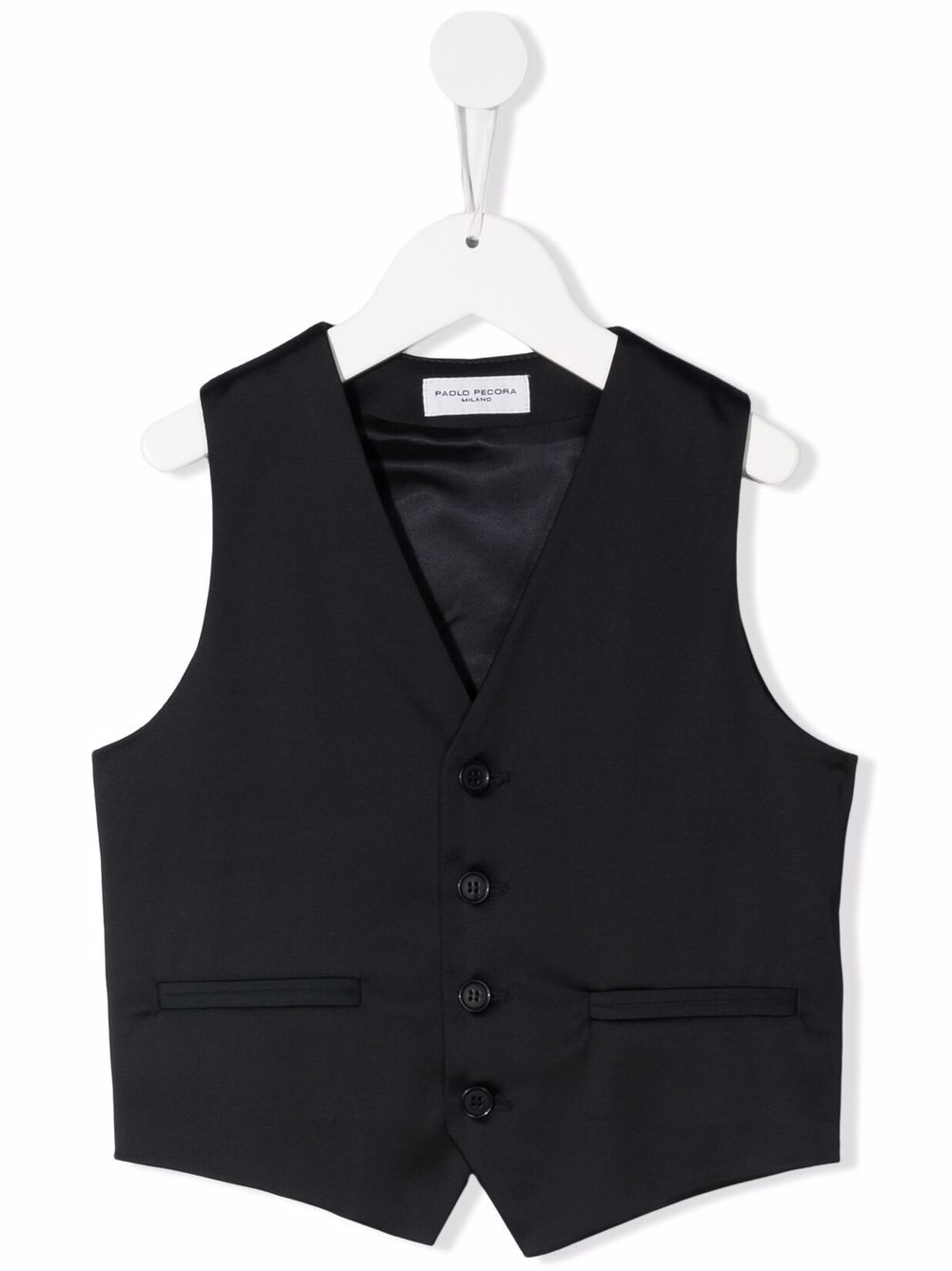 V-neck single-breasted waistcoat - Blue