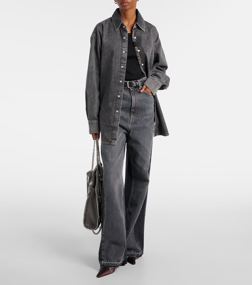 High-rise wide-leg jeans
