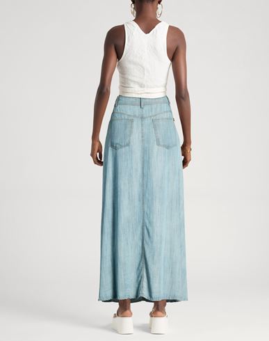 Woman Denim skirt Blue Size 6 Lyocell