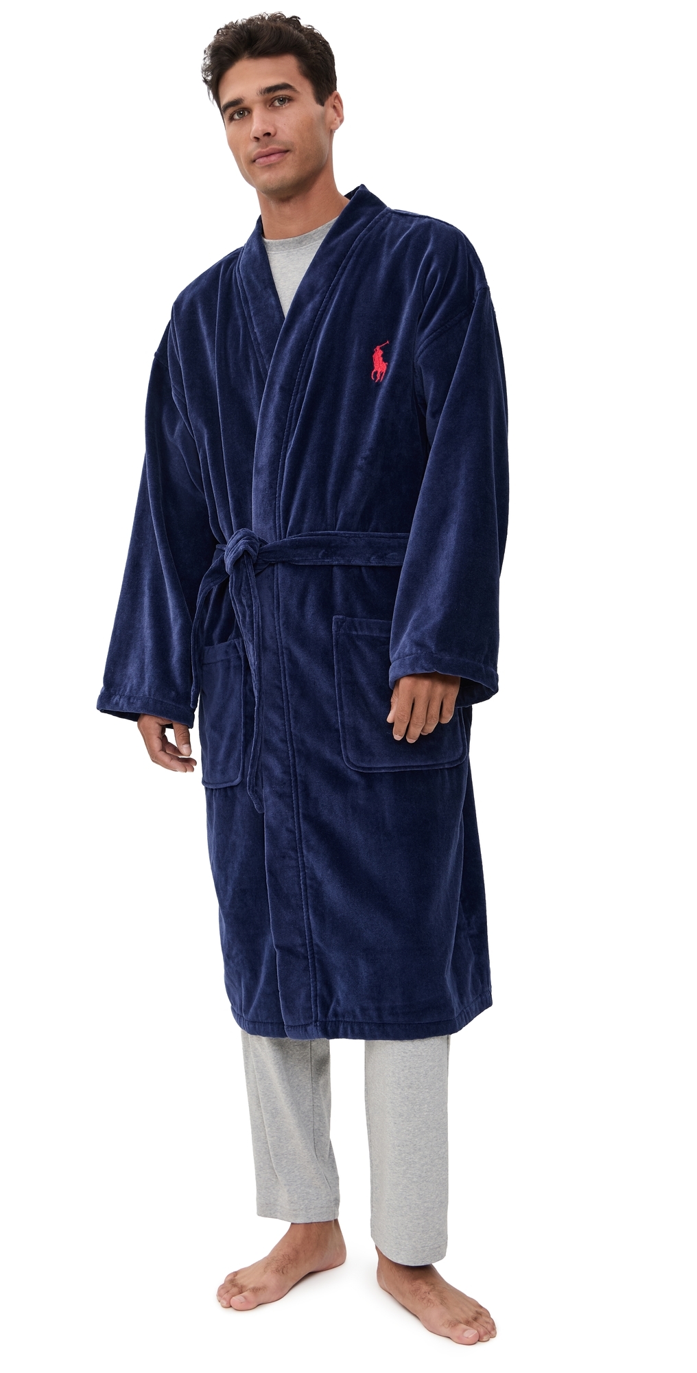Terry Velour Robe Cruise Navy XL