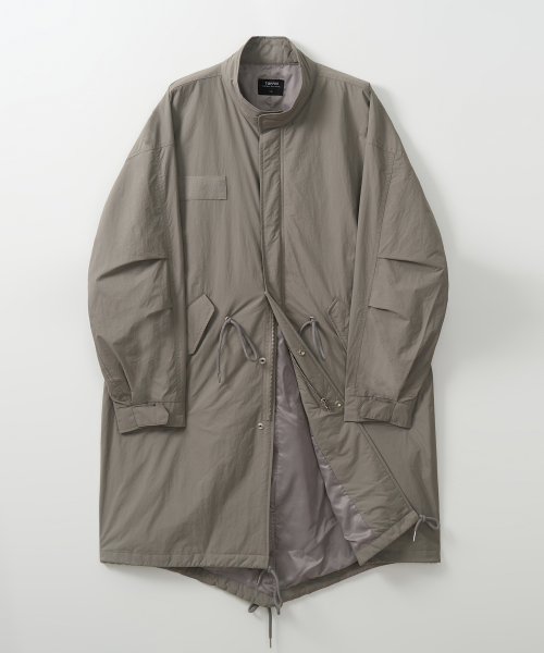 Utility fishtail long parka