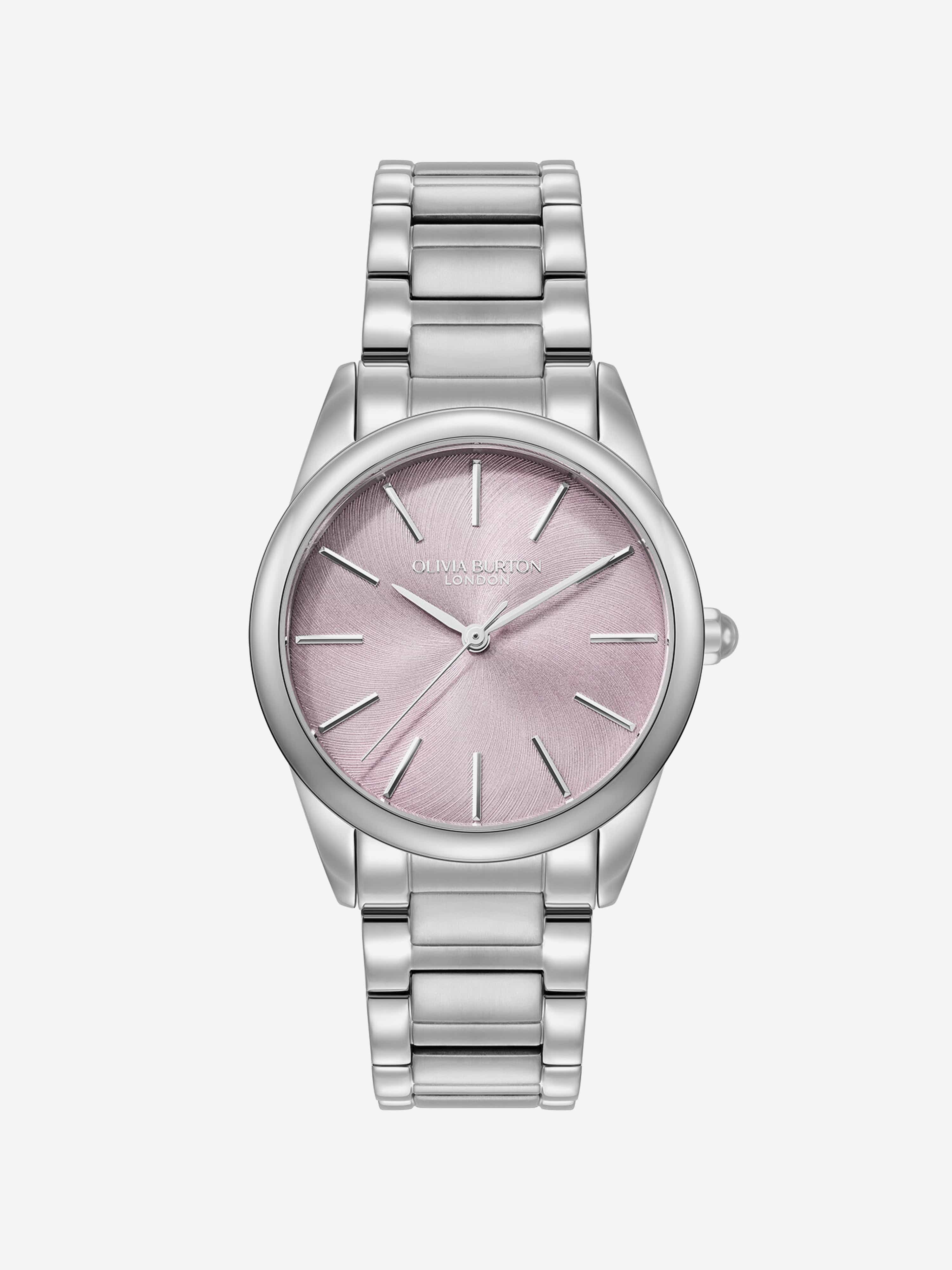 Glowful Stainless Steel Watch with Lavender Dial in Silver (34mm) One size By Childsplay Clothing