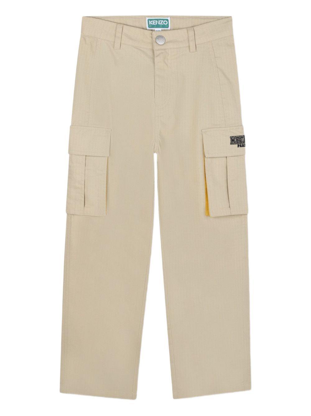Boys' Mini Cargo Pocket Pants with Embroidered Detail