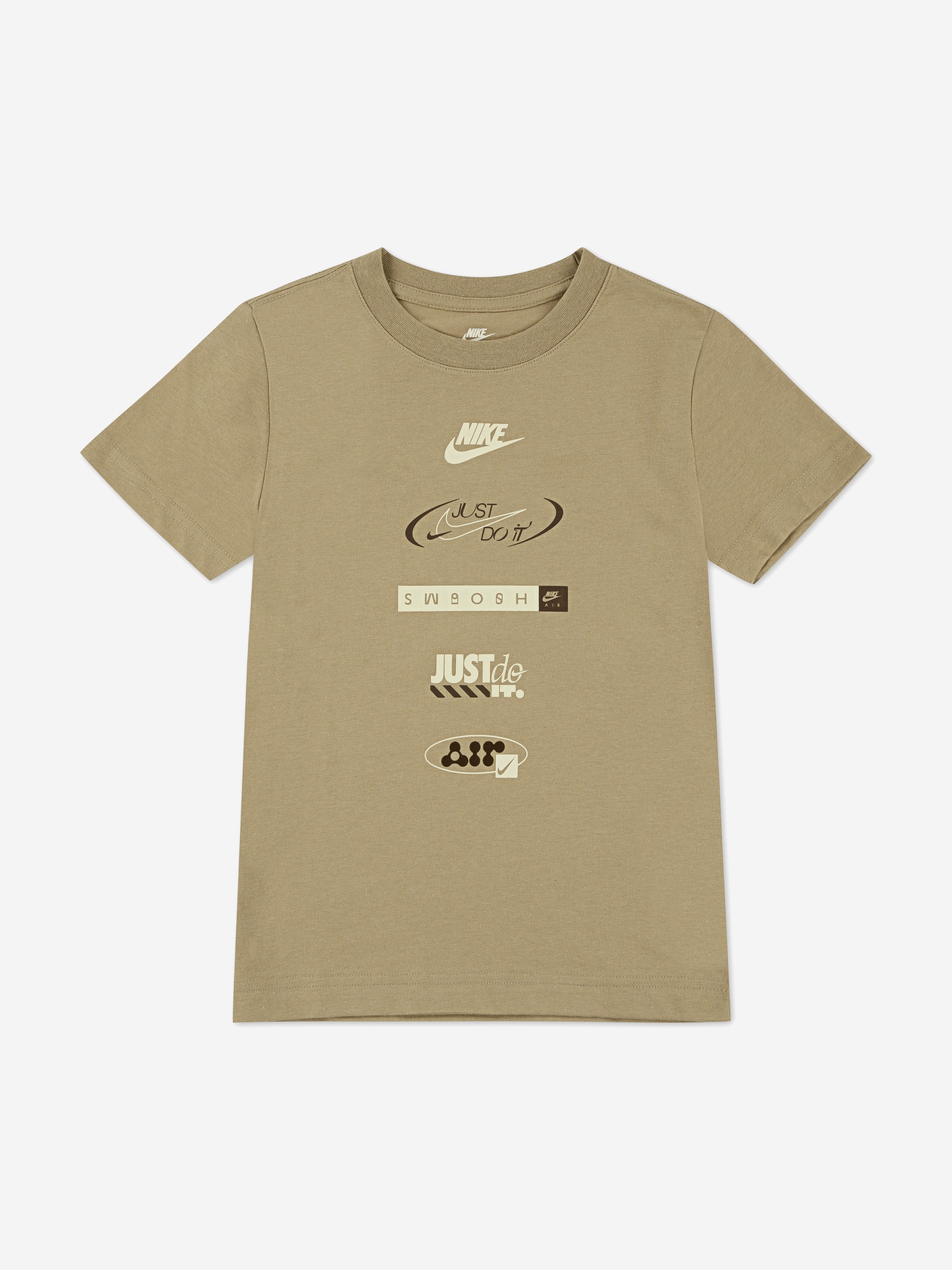 Boys Branmark Stack T-Shirt in Beige