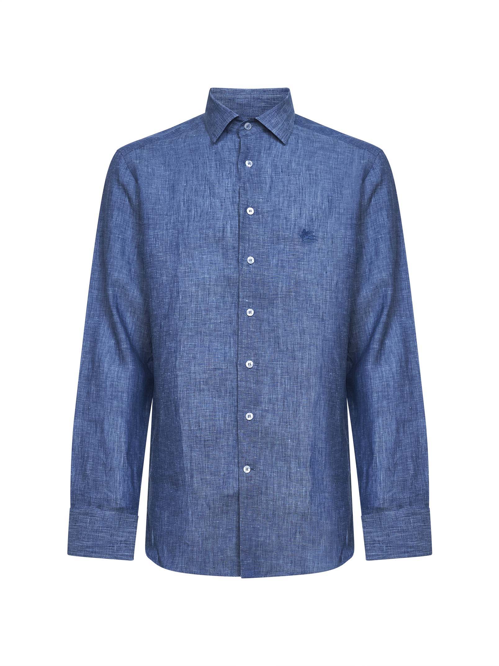 Linen Shirt — Blue