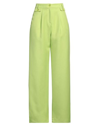 Woman Pants Lime green Size 4 Polyester