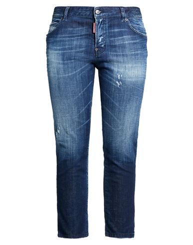 Woman Jeans Blue Size 0 Cotton, Elastane