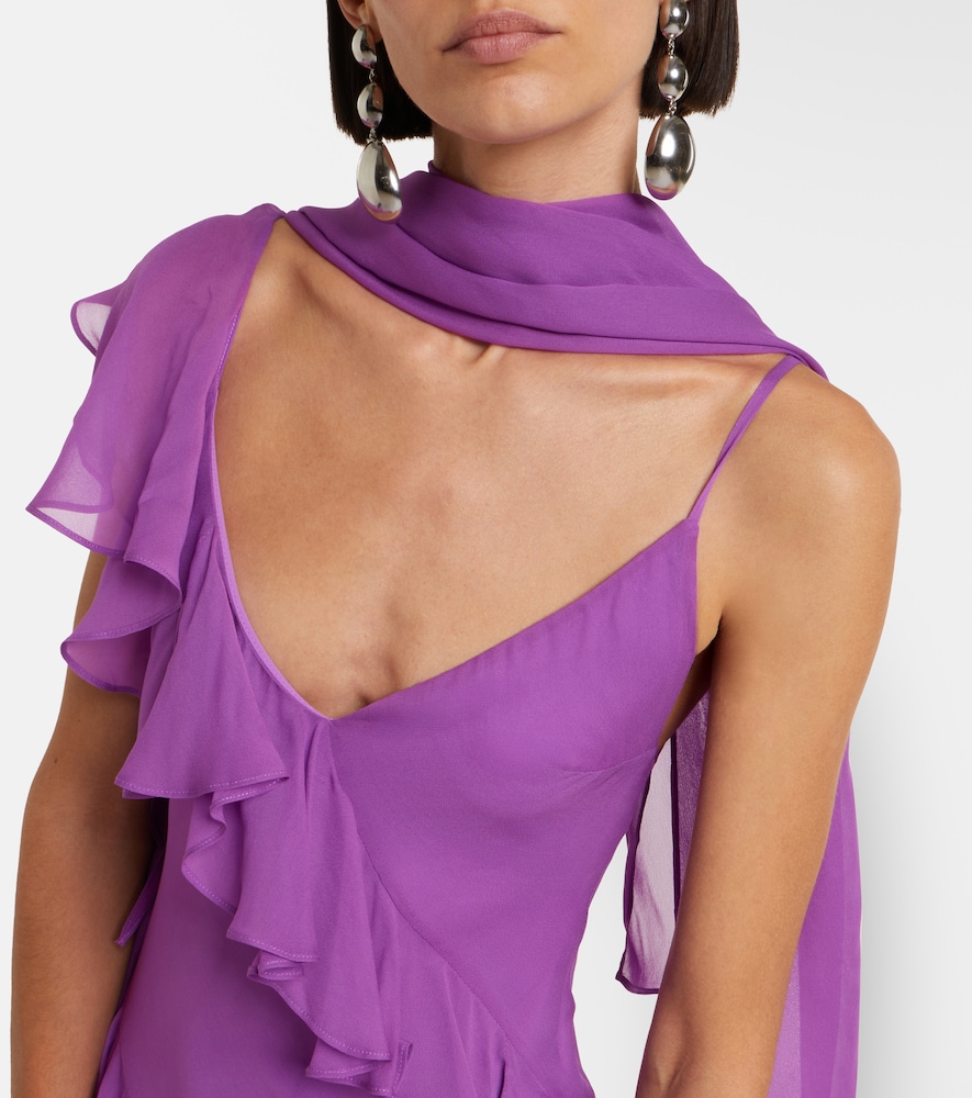 Mayara ruffled georgette gown
