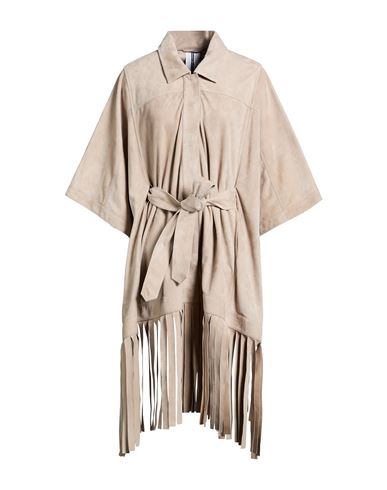 Woman Cape Beige Size 4 Leather