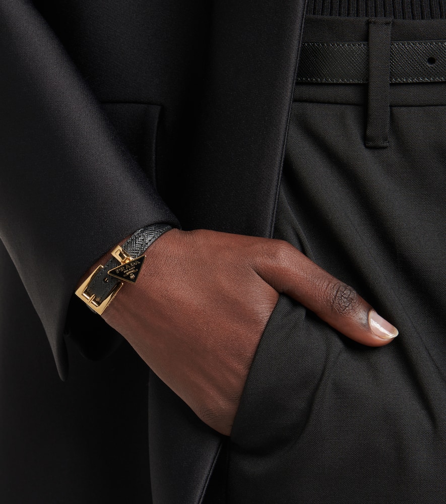 Saffiano leather bracelet