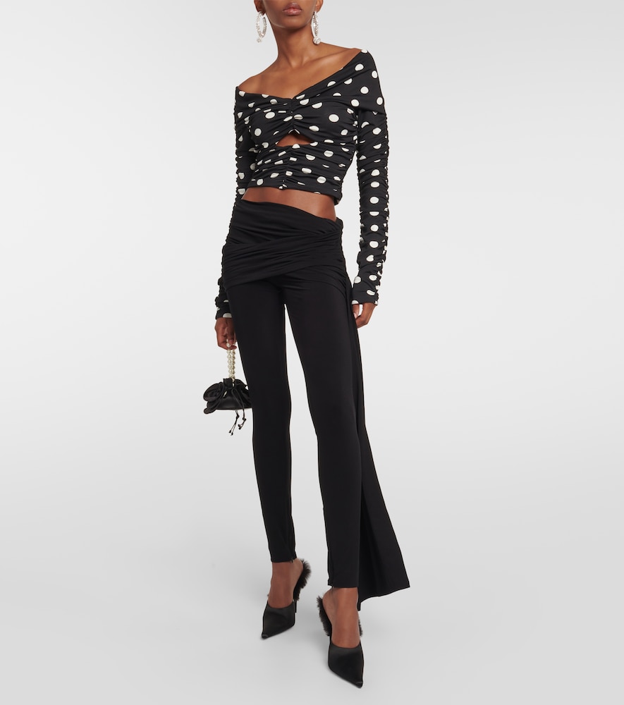 Low-rise jersey leggings
