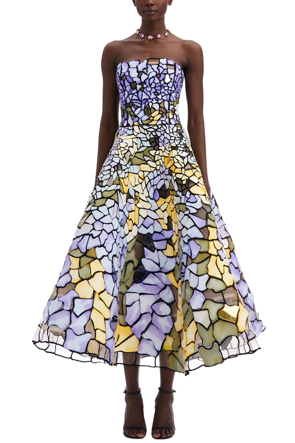 ART NOUVEAU STAINED GLASS GOWN