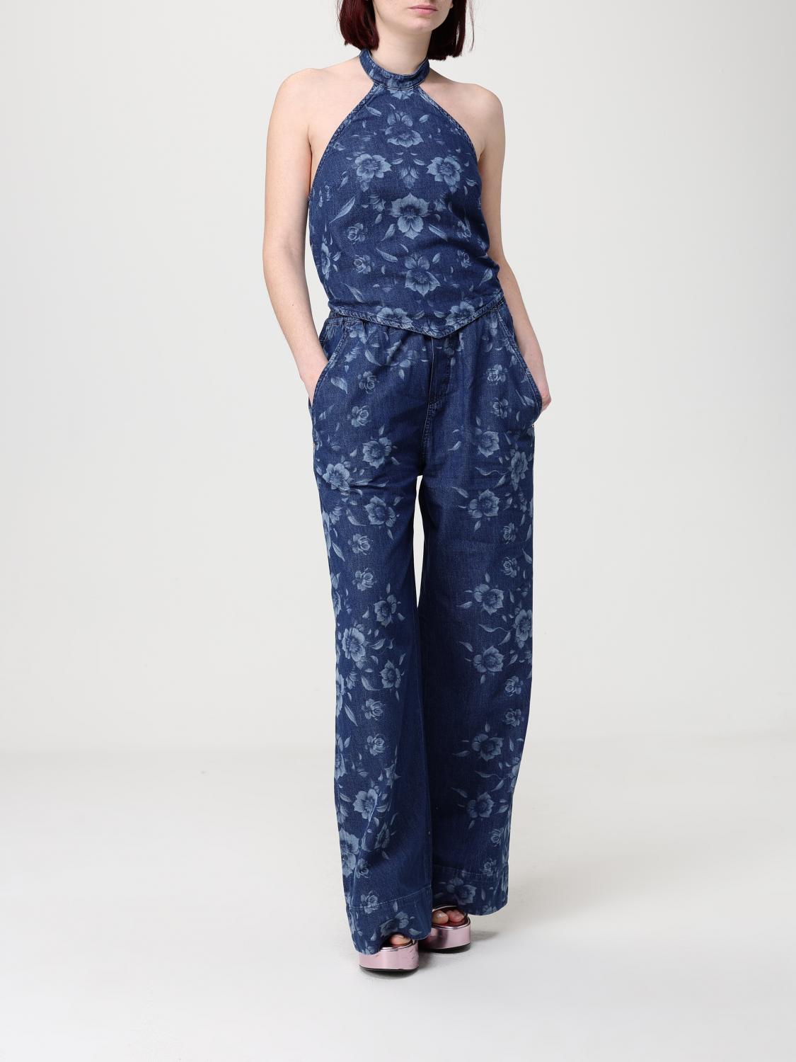 Pants Woman color Blue