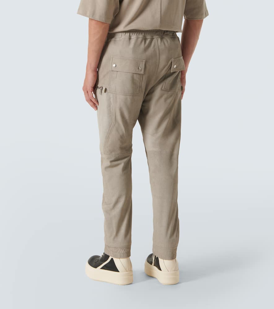 Leather cargo pants
