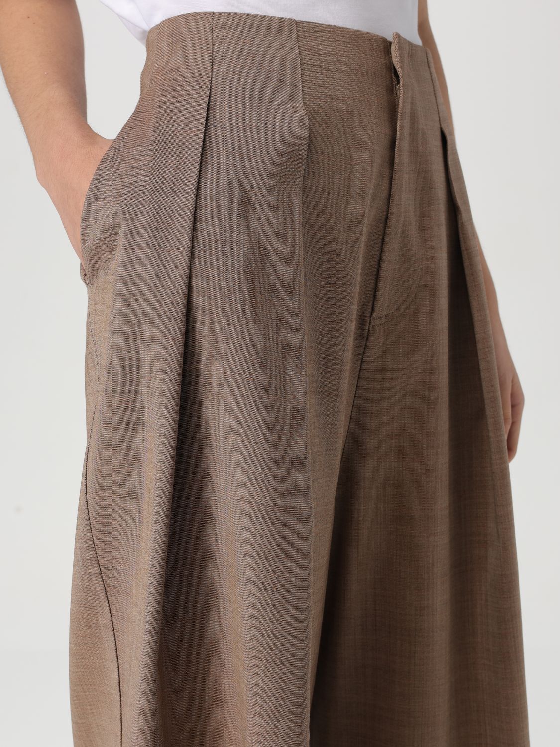 Pants Woman color Beige