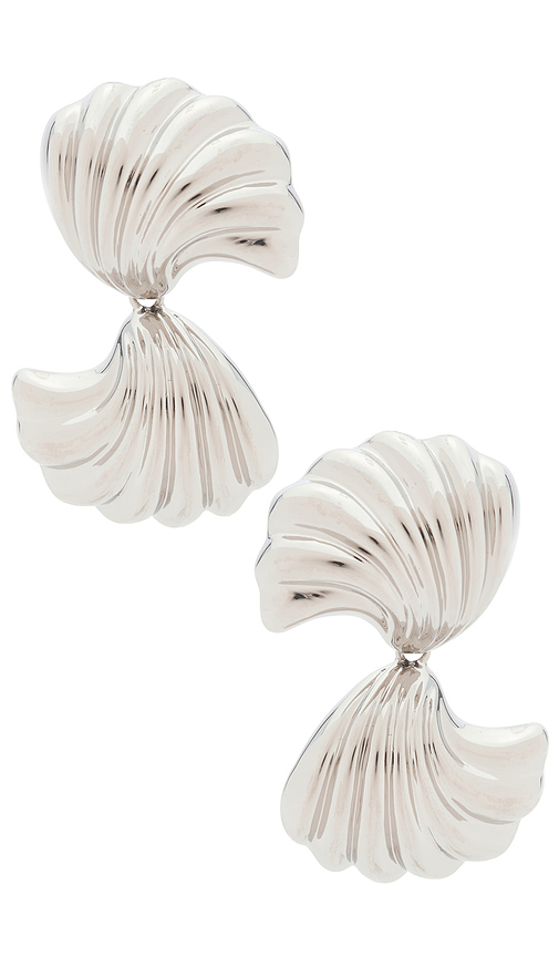 LELET NY Vini Drop Earrings in Metallic Silver