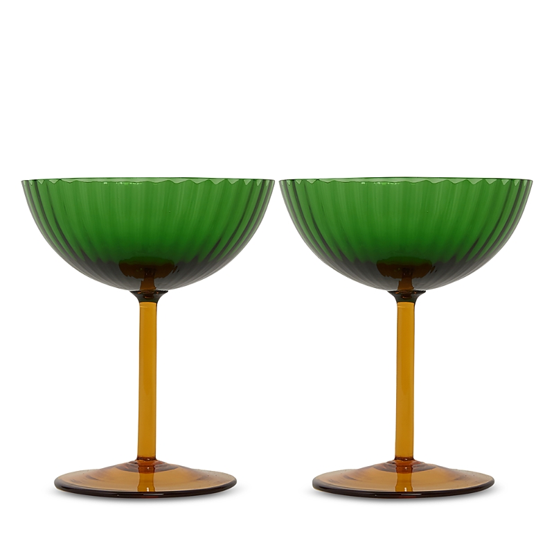 Champagne Coupe Glasses, Set of 2