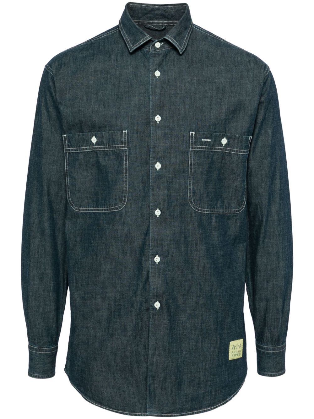Chambray denim shirt - Blue