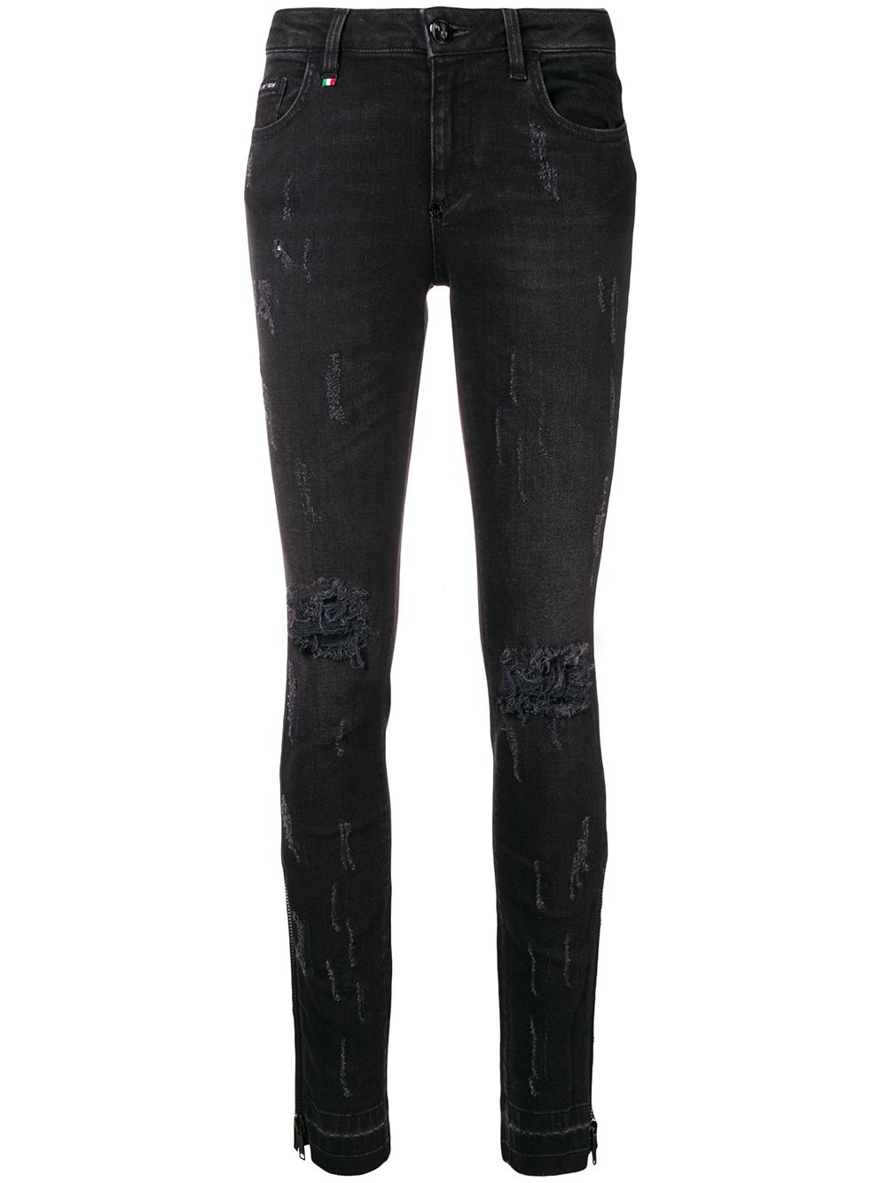 Distressed skinny jeans - Black