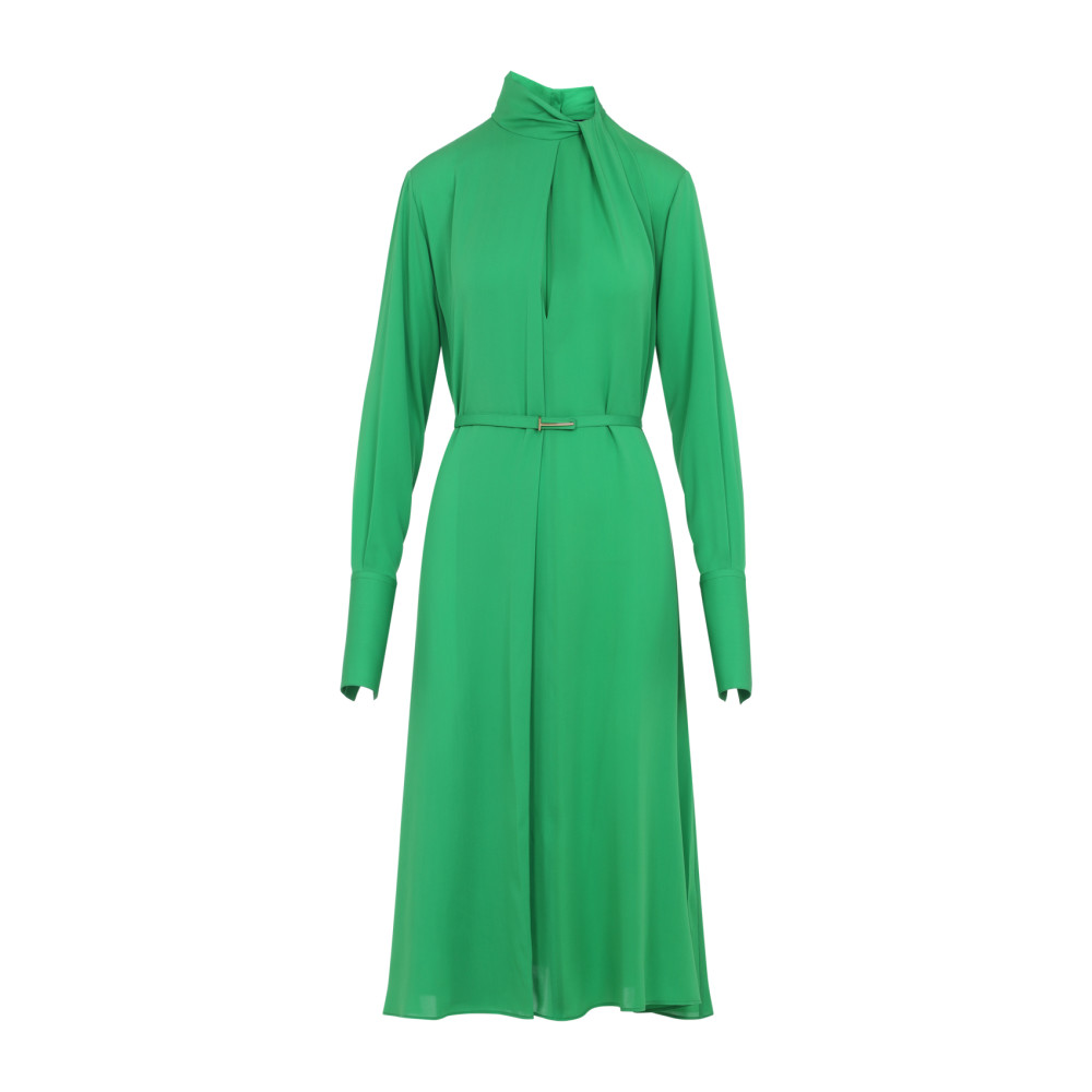 Washed Silk Midi Dress