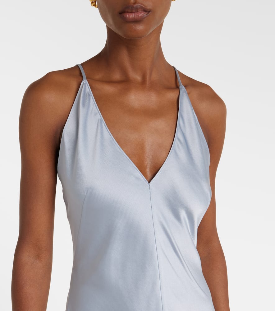 Barb satin slip dress