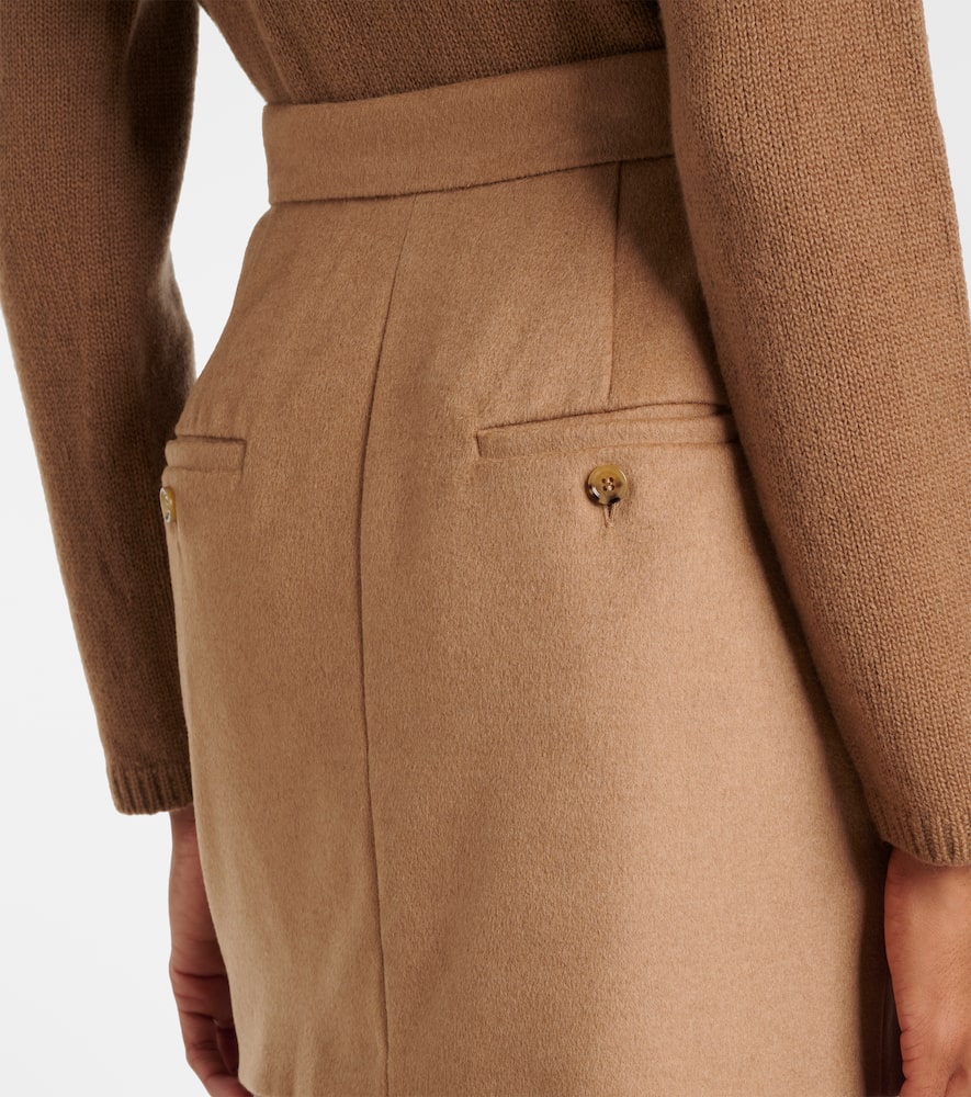 Ancella camel hair miniskirt