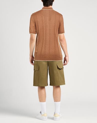 Man Sweater Light brown Size 42 Linen, Cotton