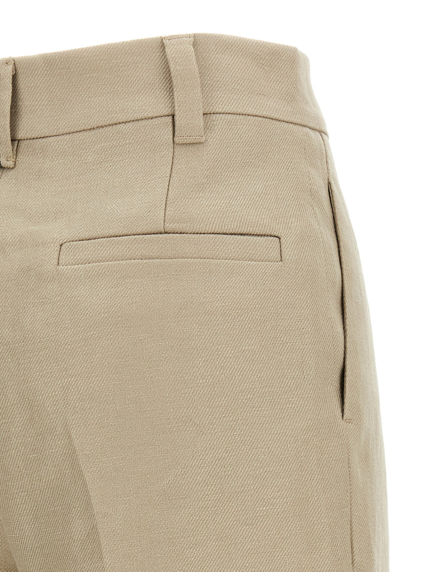 Linen Trousers Pants Beige