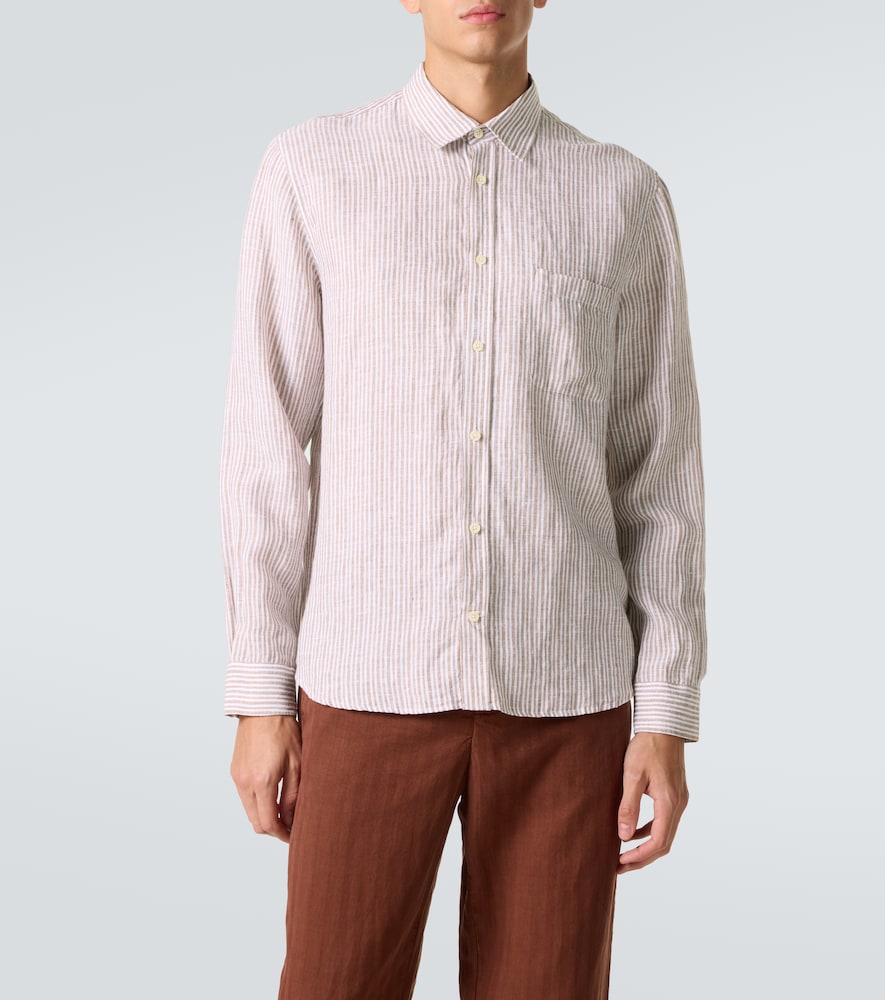 Telles striped linen shirt