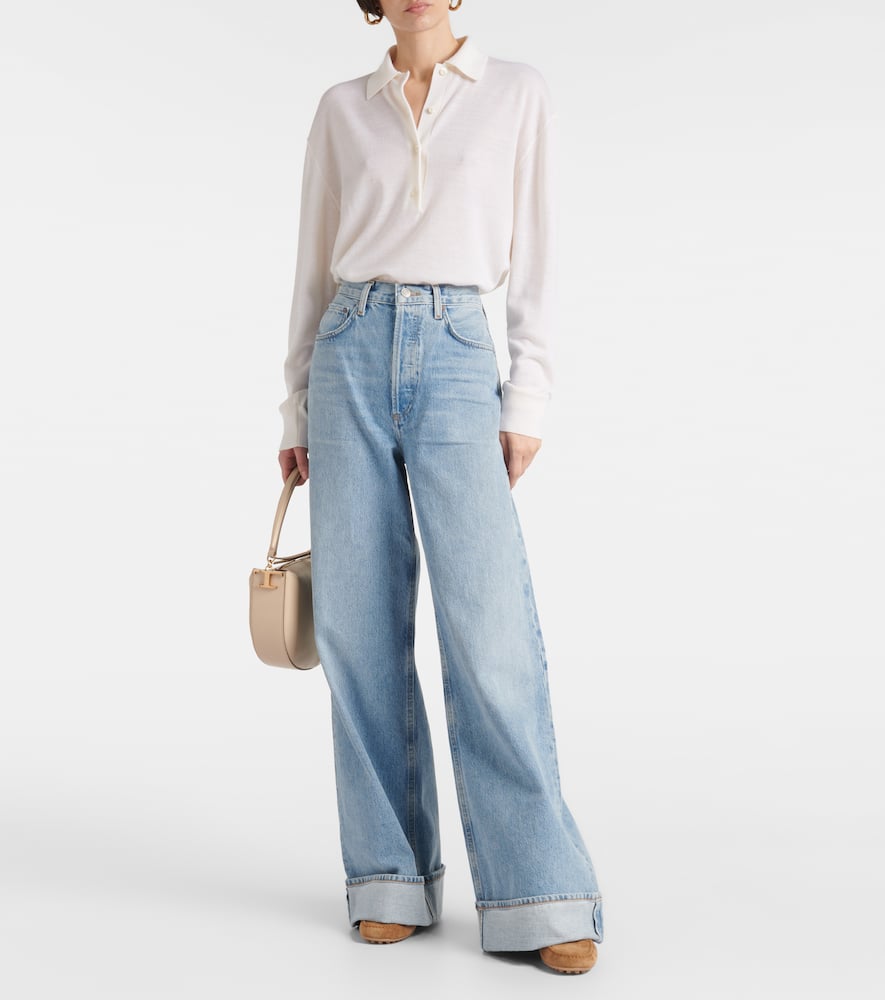 Dame high-rise wide-leg jeans