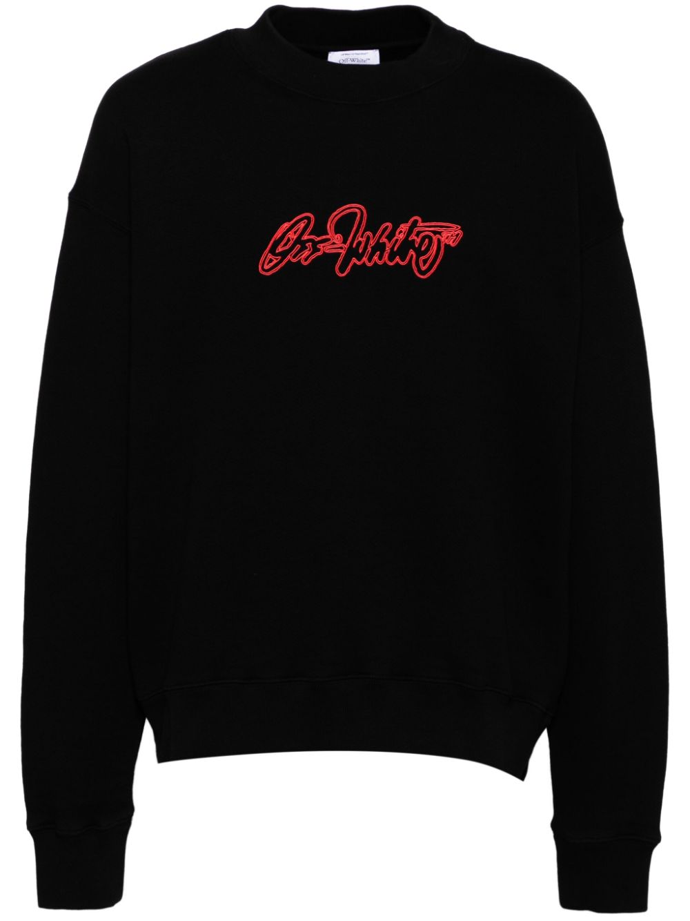 Logo-embroidered sweatshirt - Black