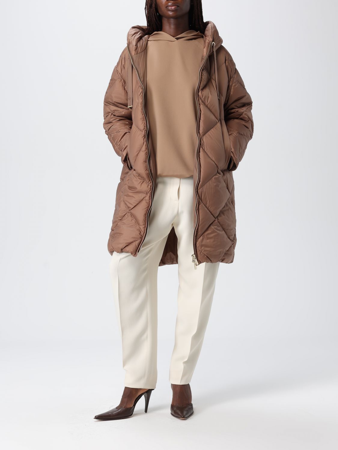 Sweatshirt Woman color Brown