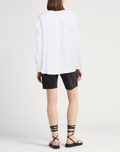Woman Shirt White Size 12 Linen