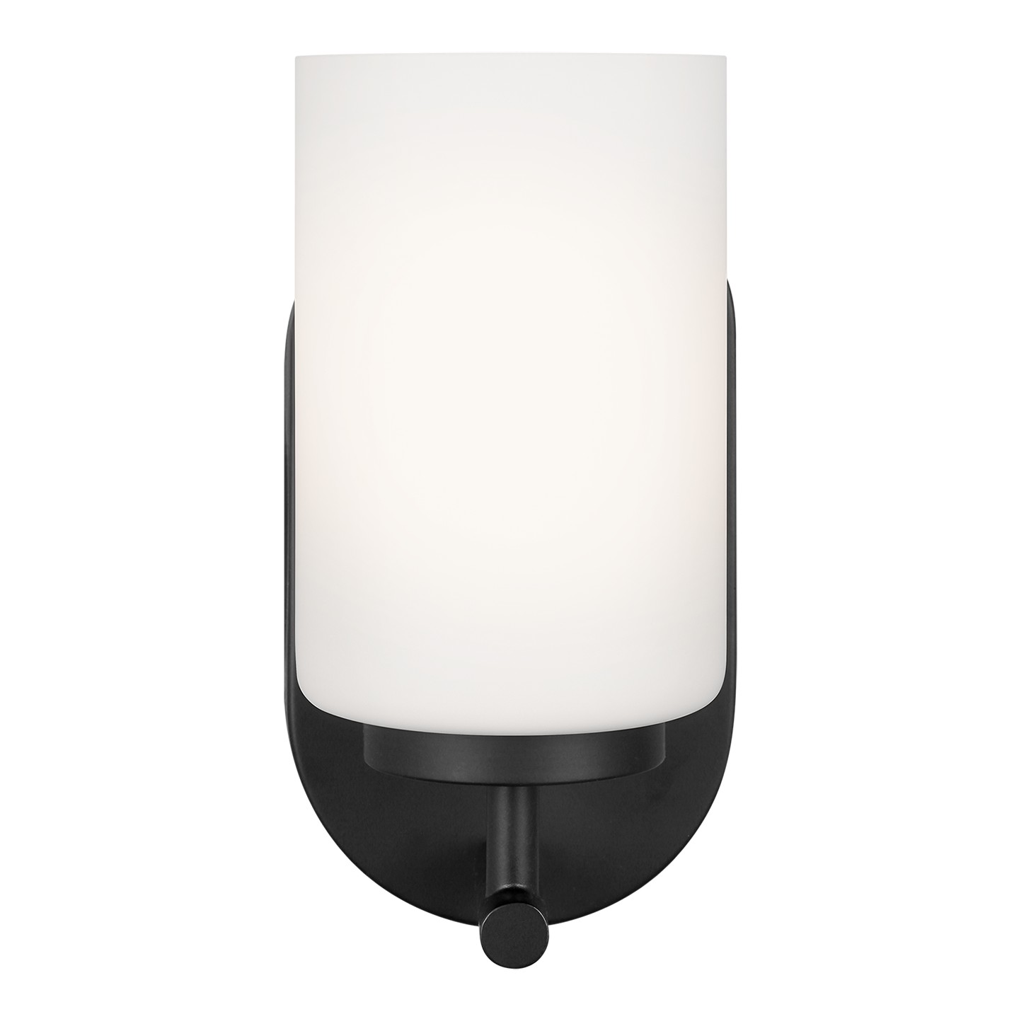 Oslo 1-Light Bathroom Vanity Light Sconce in Midnight Black