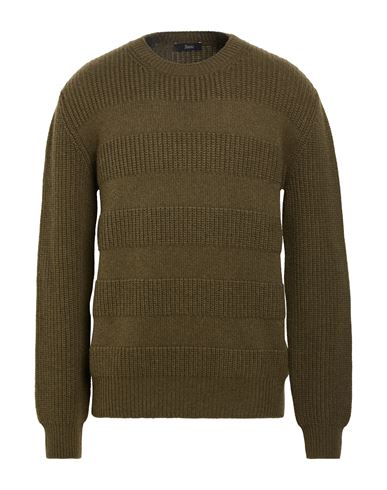 Man Sweater Military green Size 38 Cashmere