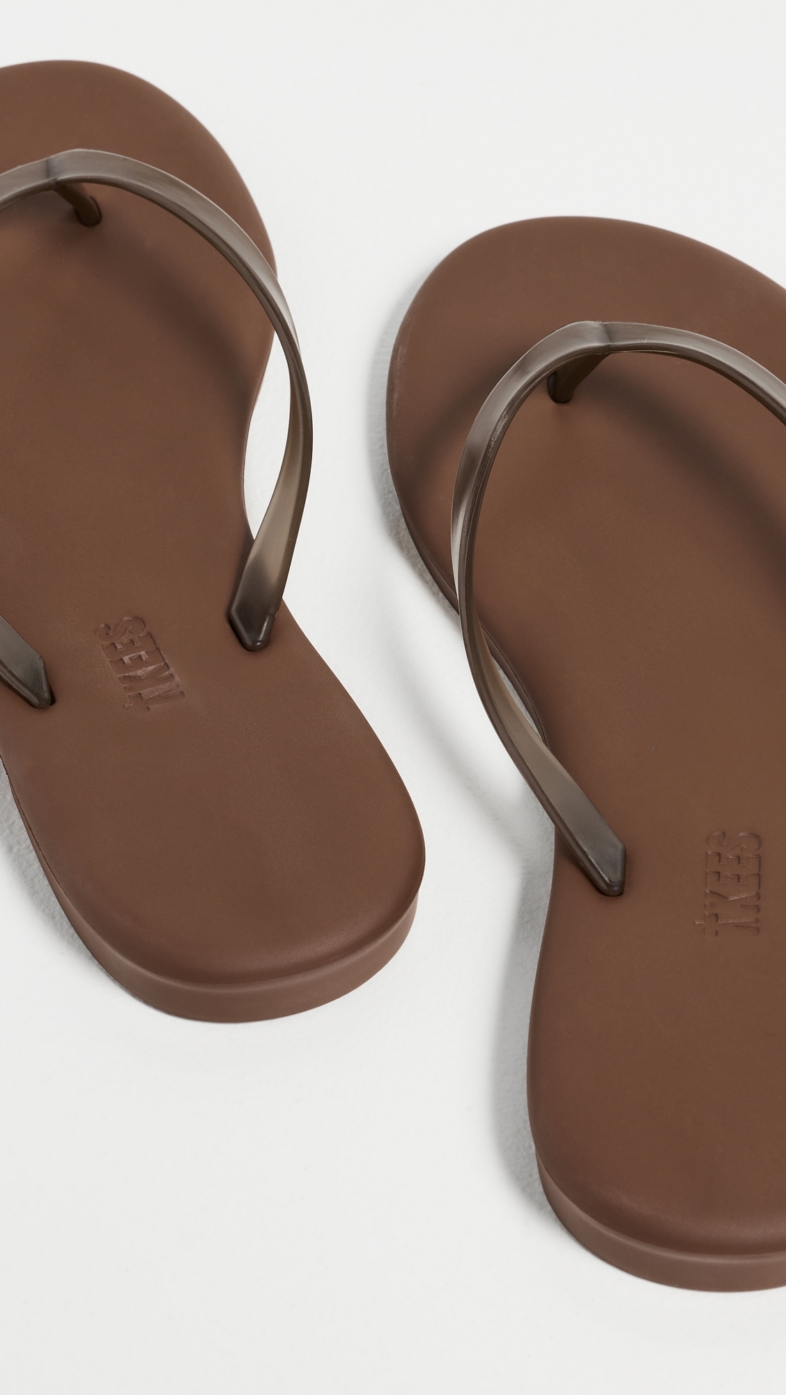 Aqua Jelly Flip Flops Brun