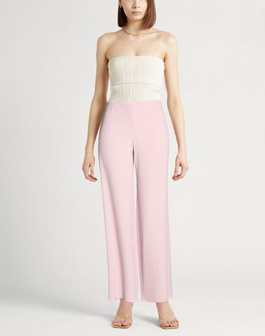Woman Pants Pink Size 12 Viscose, Acetate, Elastane