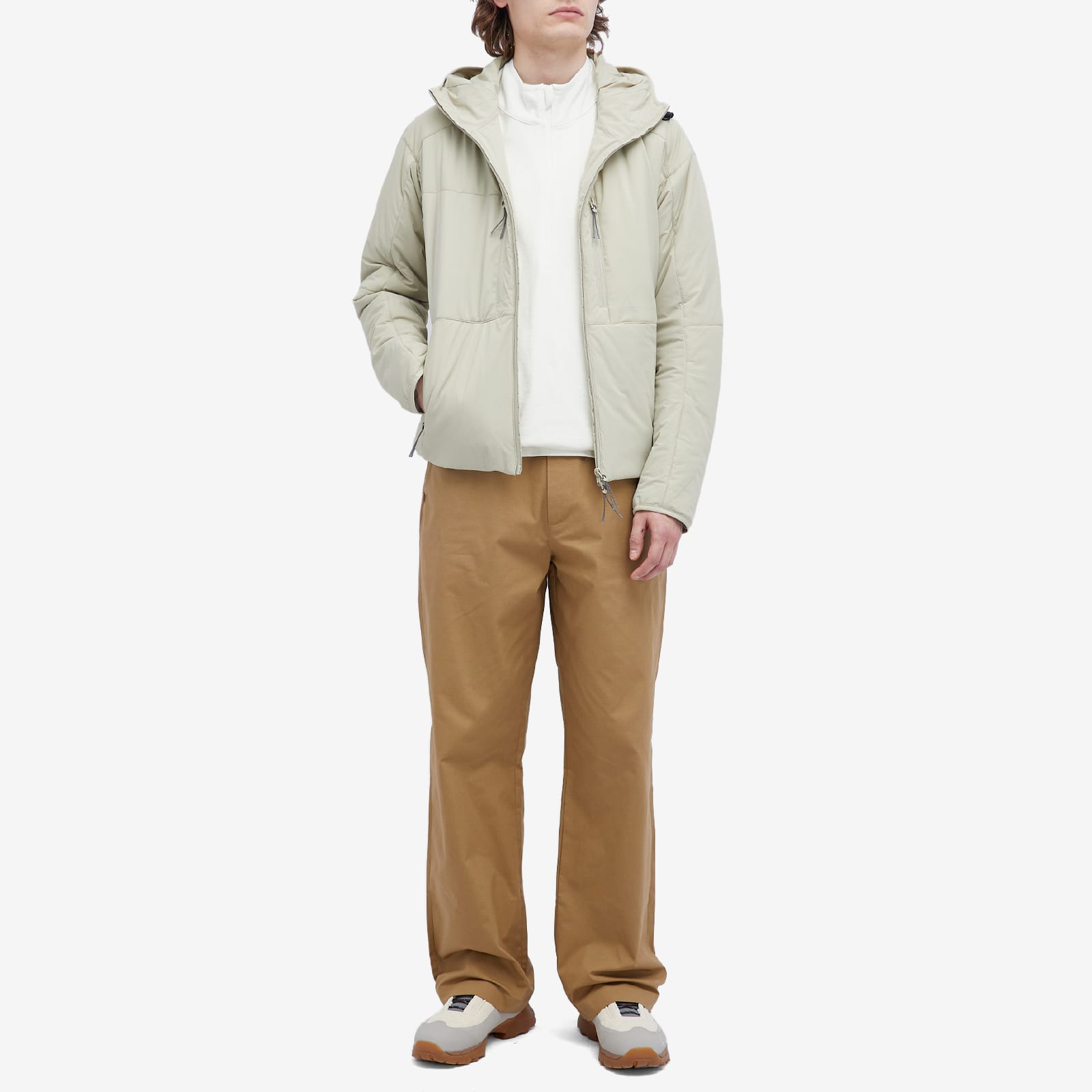Men's Oversized Chino Trousers in Brown