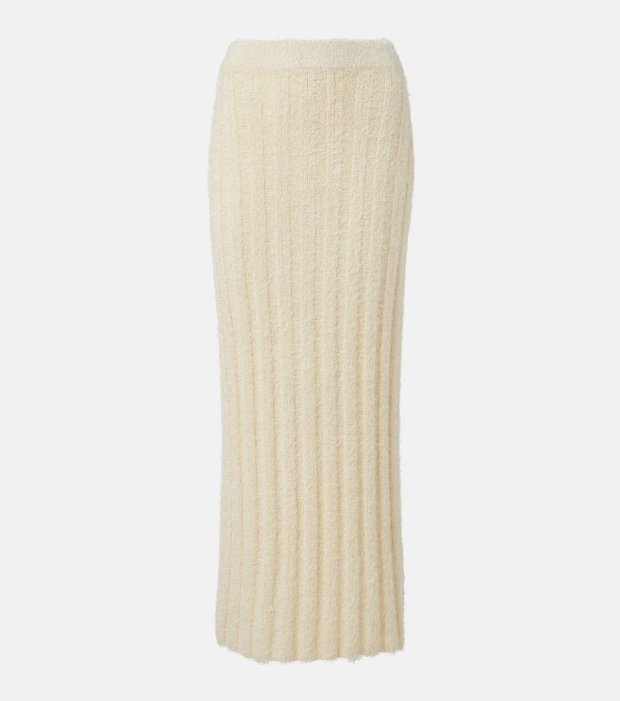 Khaite Claire silk and cashmere maxi skirt