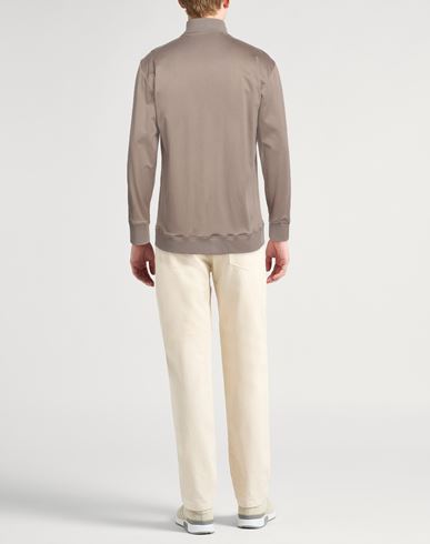 Man Sweatshirt Sand Size 3XL Cotton, Elastane