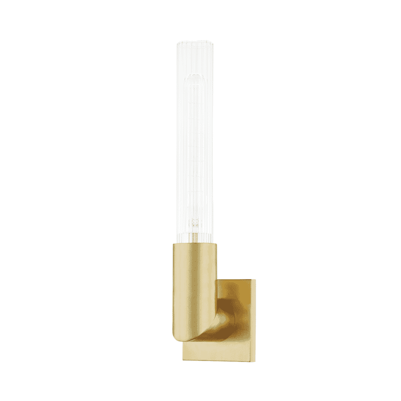 Hudson Valley Asher Wall Sconce in Aged Brass - 1201-AGB