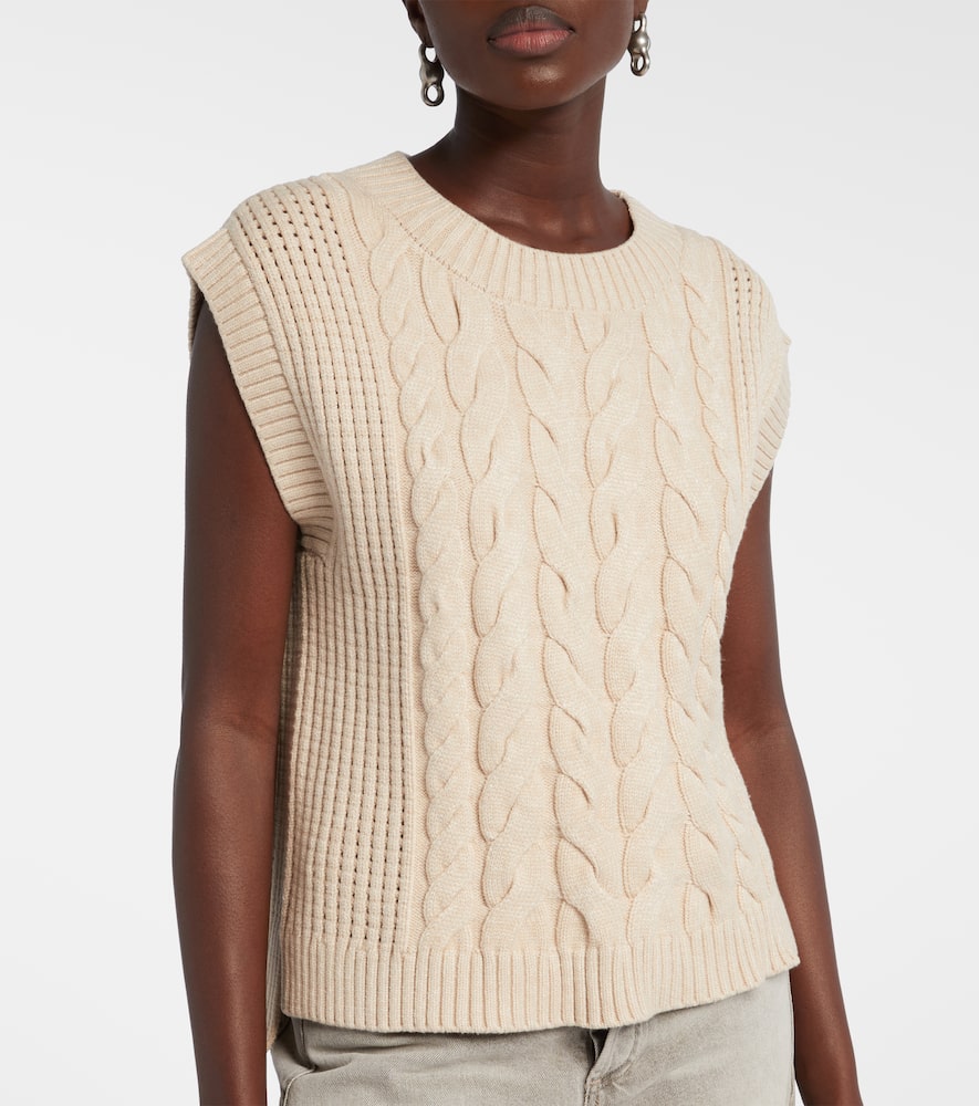 Pixie cable-knit sweater vest
